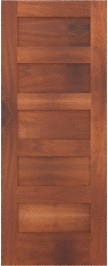 Flat  Panel   Monticello  Mahogany  Doors